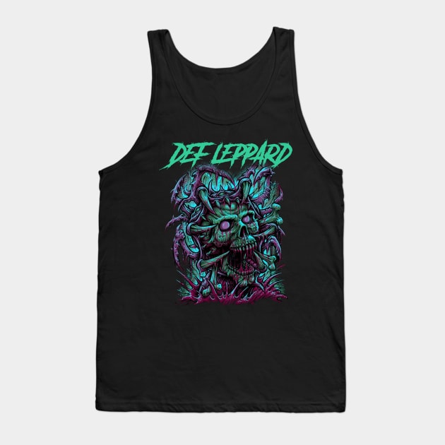 LEPPARD BAND Tank Top by Pastel Dream Nostalgia